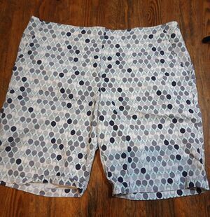 IZOD Golf Shorts~Putting Green Print~Resort Wear~Women's Size 18